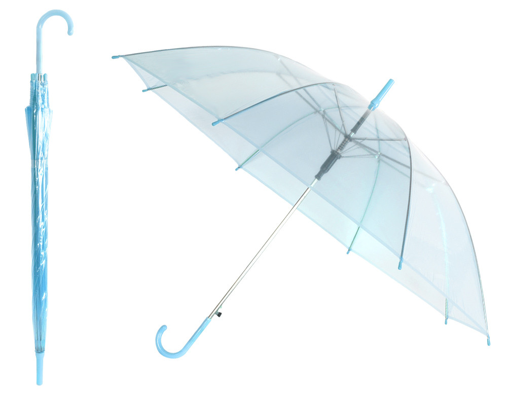 Зонт прозрачный SiPL голубой - фото 1 - id-p138797610