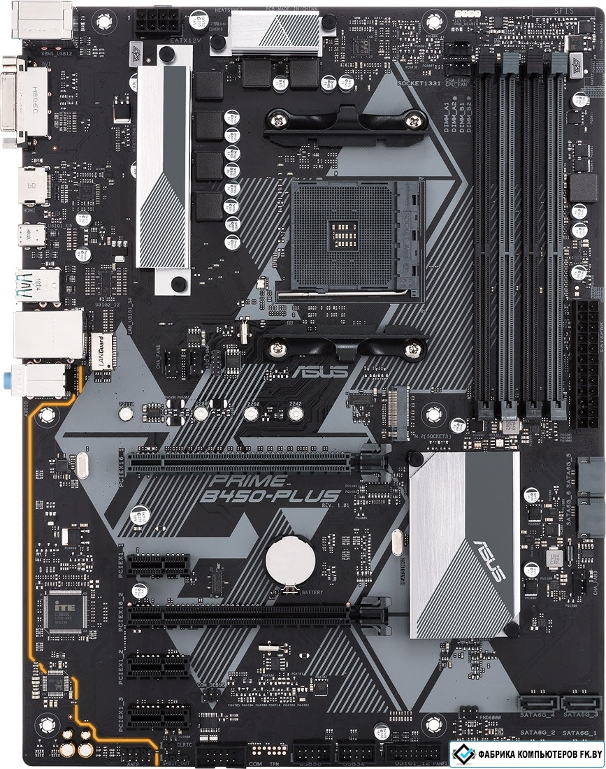 Материнская плата ASUS Prime B450-Plus - фото 1 - id-p138805920