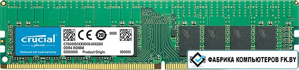 Оперативная память Crucial 16GB DDR4 PC4-19200 [CT16G4RFD424A] - фото 1 - id-p138806876