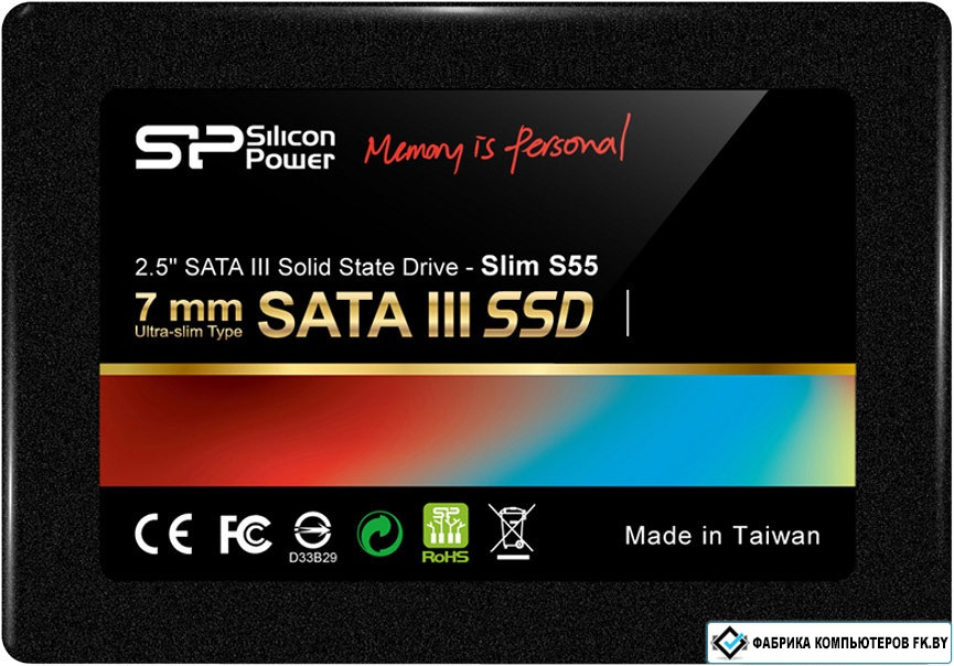 SSD Silicon-Power Slim S55 480GB (SP480GBSS3S55S25) - фото 1 - id-p138808273