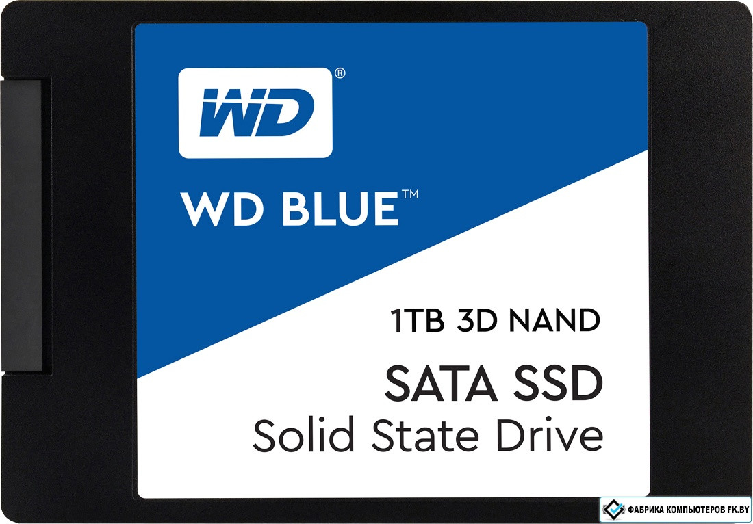 SSD WD Blue 3D NAND 1TB WDS100T2B0A - фото 1 - id-p138808360