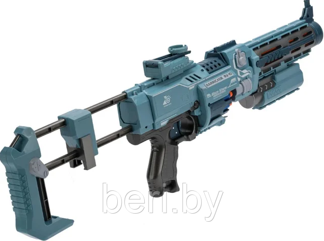 Автомат, Бластер 7080 + 20 пуль Blaze Storm детский игрушечный, с прицелом, мягкие пули, типа Nerf (Нерф) - фото 2 - id-p138810333