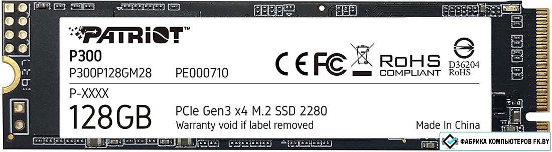 SSD Patriot P300 128GB P300P128GM28 - фото 1 - id-p138809122