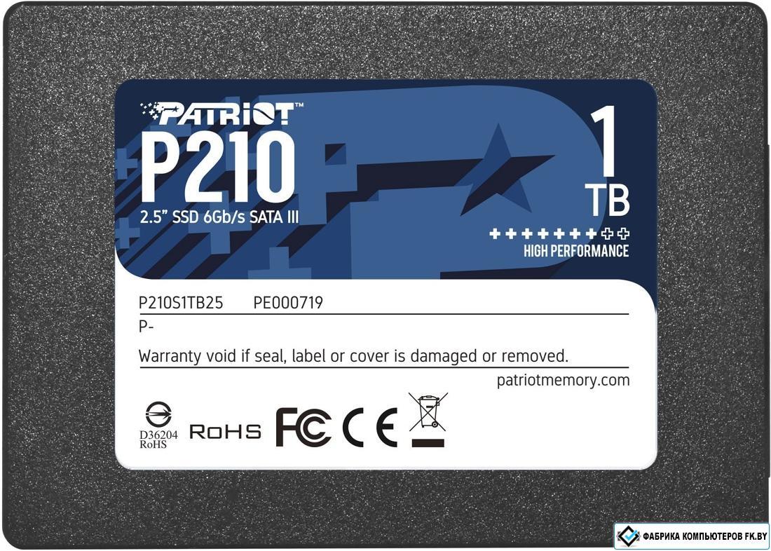 SSD Patriot P210 1TB P210S1TB25 - фото 1 - id-p138809127