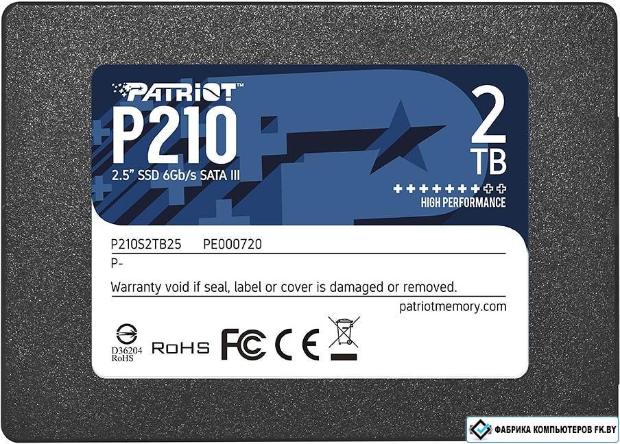 SSD Patriot P210 2TB P210S2TB25 - фото 1 - id-p138809215