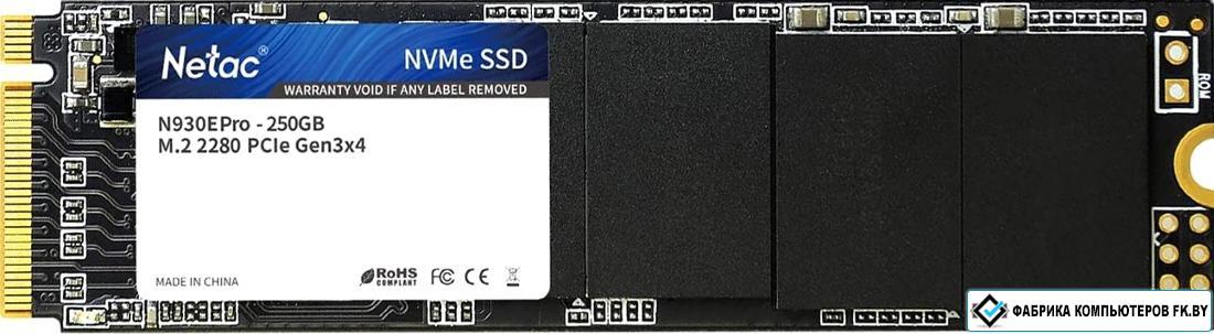 SSD Netac N930E PRO 256GB NT01N930E-256G-E4X - фото 1 - id-p138809254