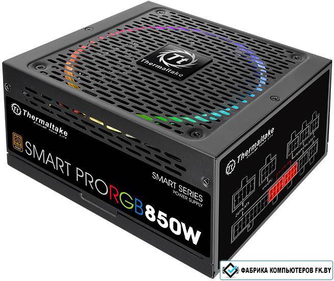 Блок питания Thermaltake Smart Pro RGB 850W Bronze [SPR-0850F-R] - фото 1 - id-p138811634
