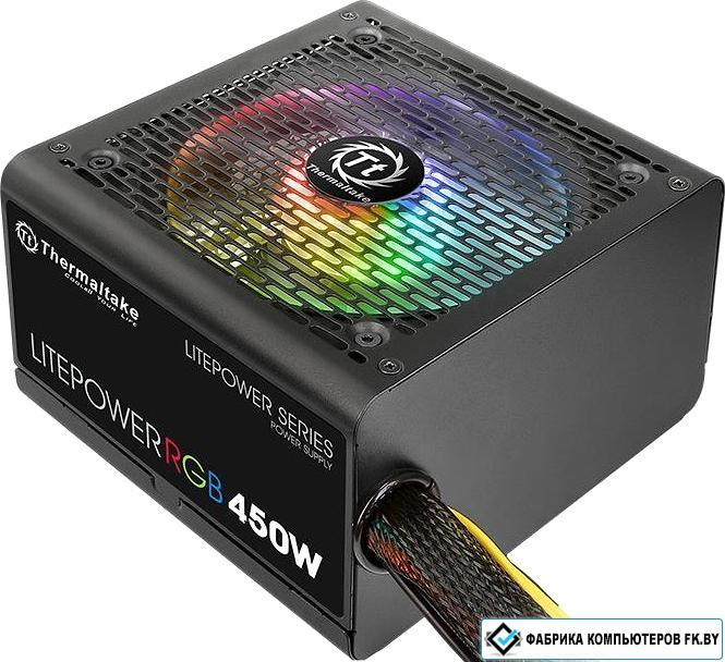 Блок питания Thermaltake Litepower RGB 450W LTP-450AL2NK - фото 1 - id-p138811703