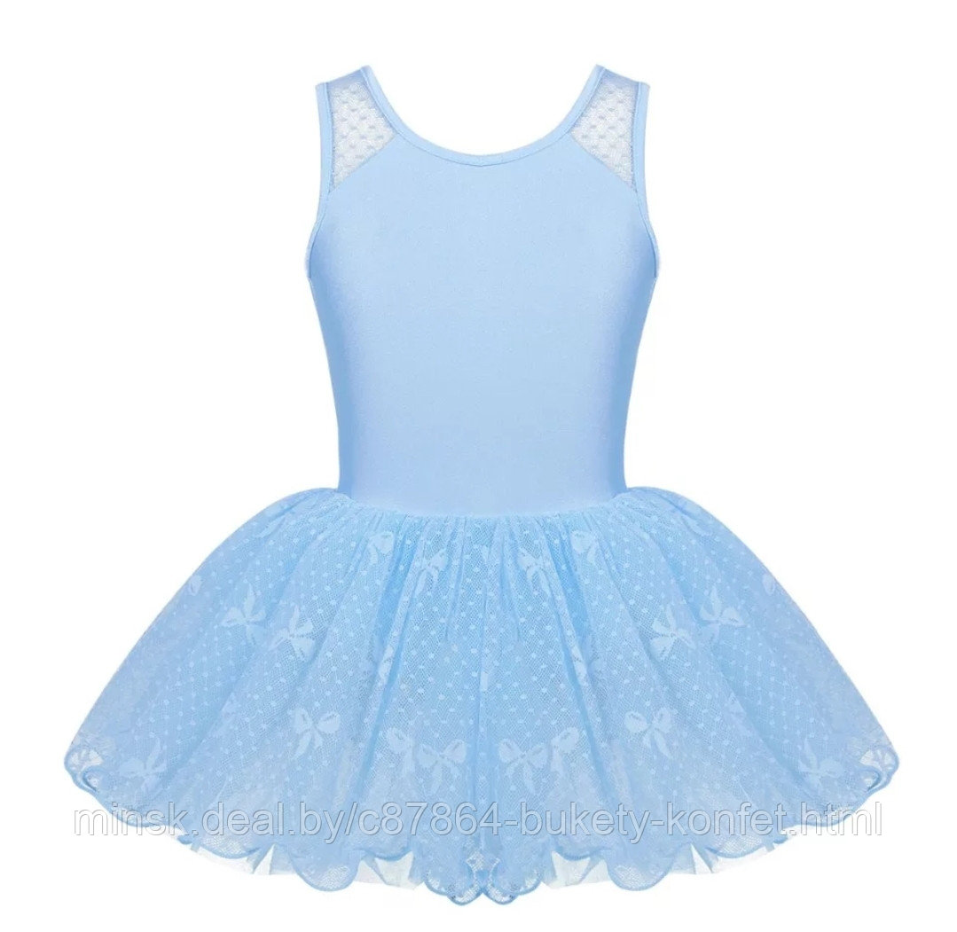 Балетное платье-пачка (8) голубое