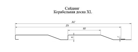 Корабельная Доска XL 0,5 Satin RAL 9005 черный, фото 2