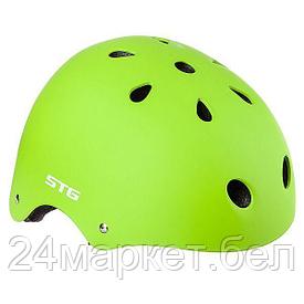 Шлем STG , модель MTV12, размер  XS(48-52)cm салатовый, с фикс застежкой,Х89042
