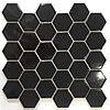 Мозаика Hexagon Black Glossy
