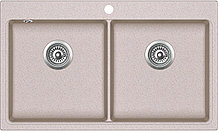Композитная кухонная мойка AquaSanita Magna SQM 200 110 AW beige