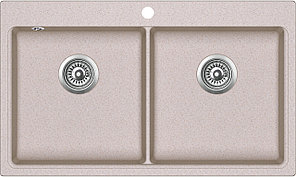 Композитная кухонная мойка AquaSanita Magna SQM 200 110 AW beige