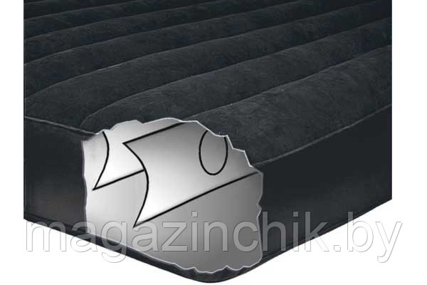 Надувной односпальный матрас Intex 66767 Pillow Rest Classic 99х191х30 см с подголовником - фото 3 - id-p10648447
