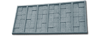 Форма полиуретановая для декоративного камня Тарвертин 3D