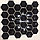 Мозаика 3D Hexagon Black Glossy, фото 2