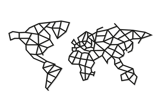 Карта мира. Деревянный пазл для интерьера EWA, фото 2