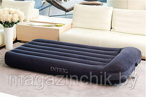 Надувной полуторный матрас Intex 66768 Pillow Rest Classic 137х191х30 см с подголовником