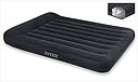 Надувной двуспальный матрас Intex 66769 Pillow Rest Classic 152х203х30 см с подголовником, фото 2