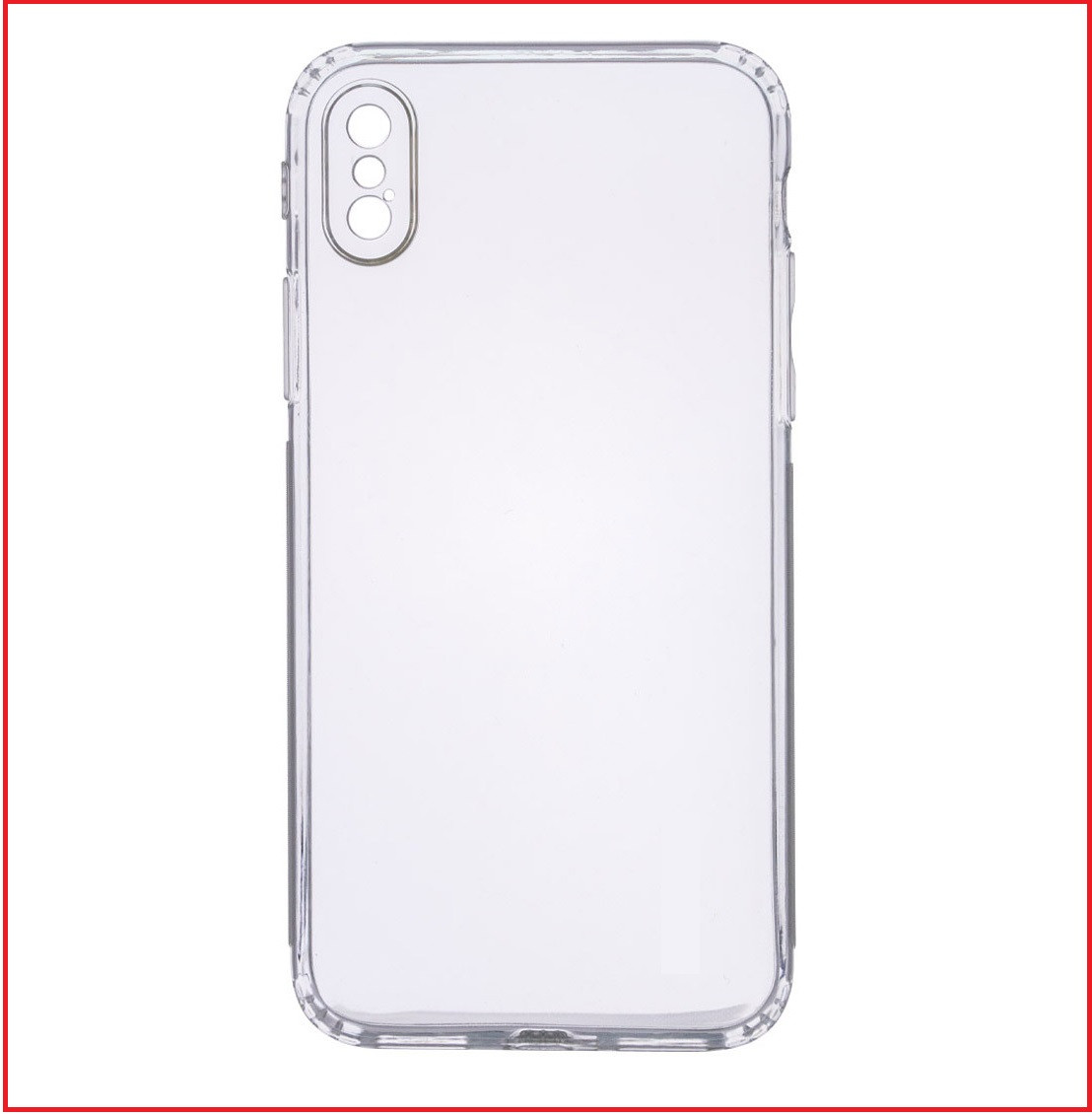 Чехол-накладка для Apple Iphone X / Iphone Xs (силикон) прозрачный с защитой камеры