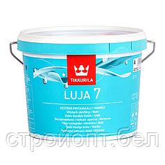 Интерьерная краска на акрилатной основе для влажных помещений TIKKURILA LUJA 7 (База А), 9 л