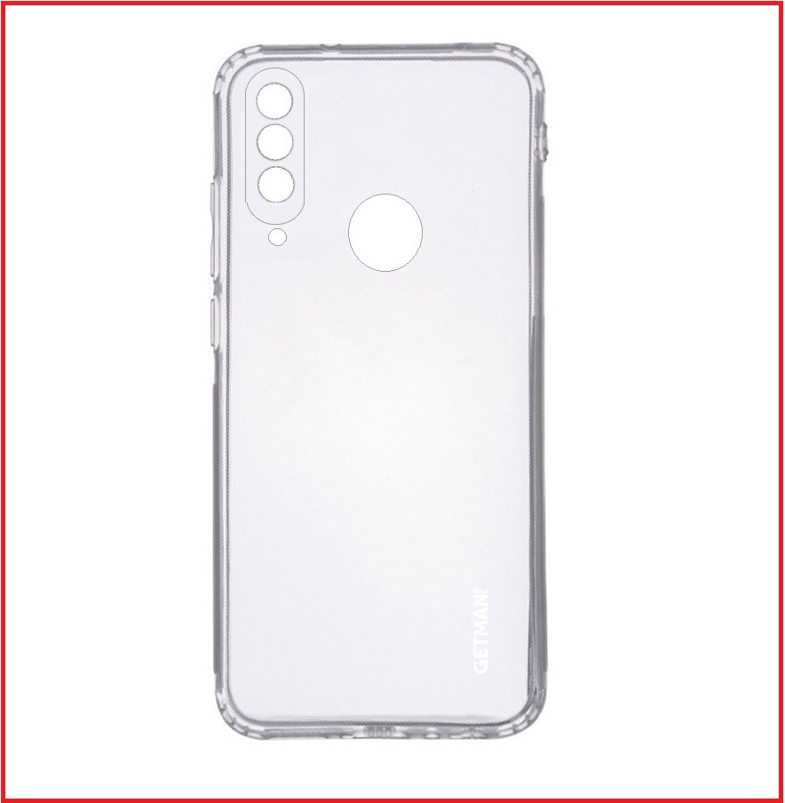 Чехол-накладка для Huawei P30 Lite MAR-LX1M (силикон) прозрачный с защитой камеры, фото 1