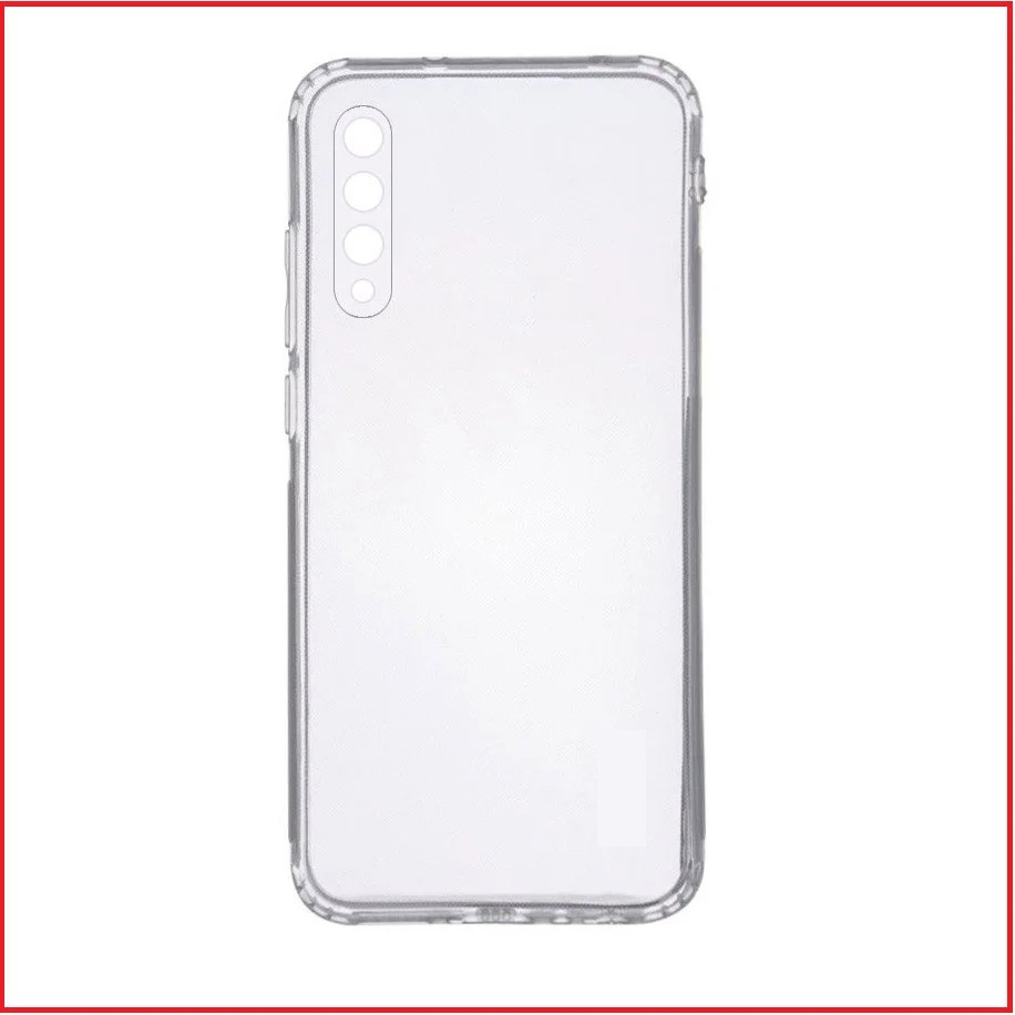 Чехол-накладка для Samsung Galaxy A30s (силикон) прозрачный с защитой камеры