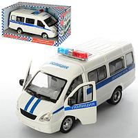 Полиция Микроавтобус инерционный, свет, звук, двери открываются, арт. 9098-D