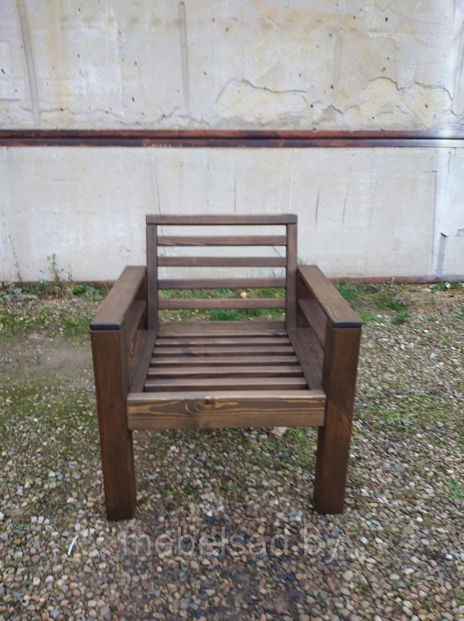 Кресло садовое и банное деревянное "Лофт Люкс" - фото 2 - id-p138420795