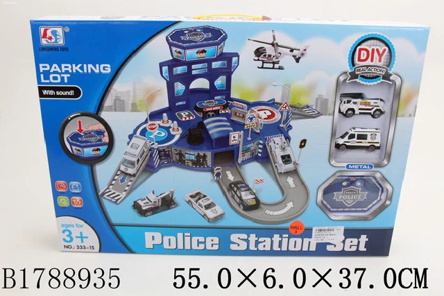 Парковка полицейский участок, со звуковыми эффектами, арт.333-15 - фото 1 - id-p138956110
