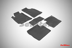 Коврики в салон Seintex "БОРТ" GEELY Emgrand EC7, 2013-, с перемычкой