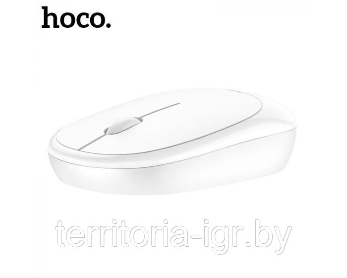 Беспроводная мышь 2в1 USB+Bluetooth DI04 белый Hoco - фото 3 - id-p138956418
