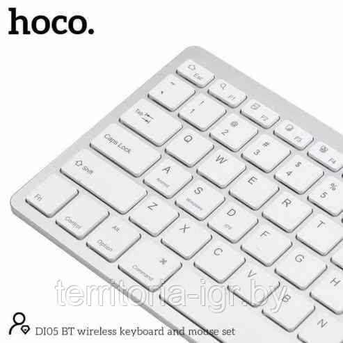 Беспроводная Bluetooth клавиатура + мышь DI05 Hoco - фото 3 - id-p138956435