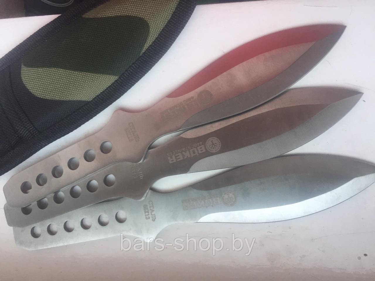 Ножи спортивные метательные BOKER 440C STAINLES, цвет стали - фото 2 - id-p138957068