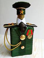 Декор бутылки на 23 февраля Военный
