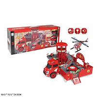 Игровой набор грузовик паркинг Six-Six-Zero "Пожарные", 42 детали, арт.660-A260