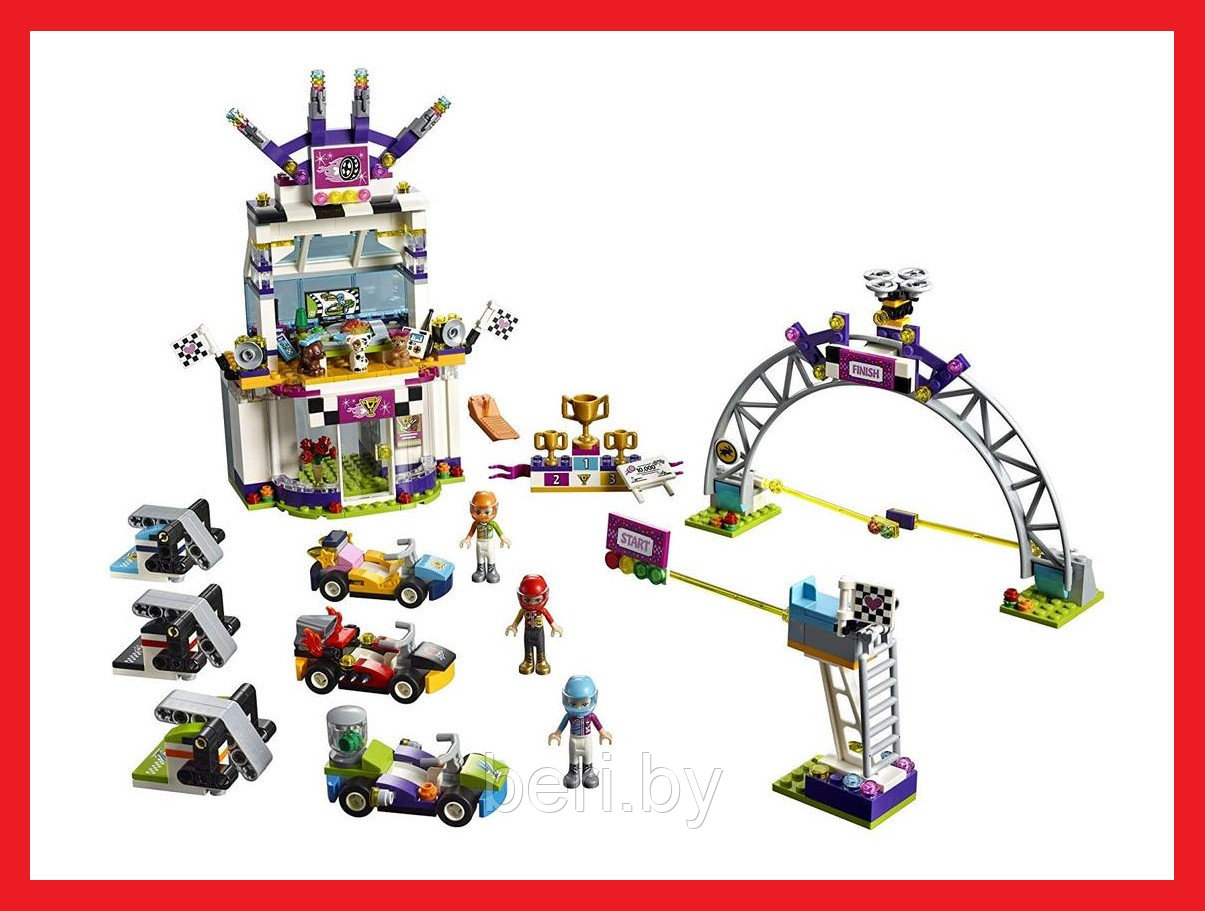11040 Конструктор Lari Friends "Большая гонка", (Аналог LEGO Friends 41352), 654 детали - фото 2 - id-p138957784