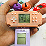 Брелок - тетрис Mini Game Player (с кольцом, карабином и колокольчиком) Нежно-розовый с белыми кнопками, фото 9