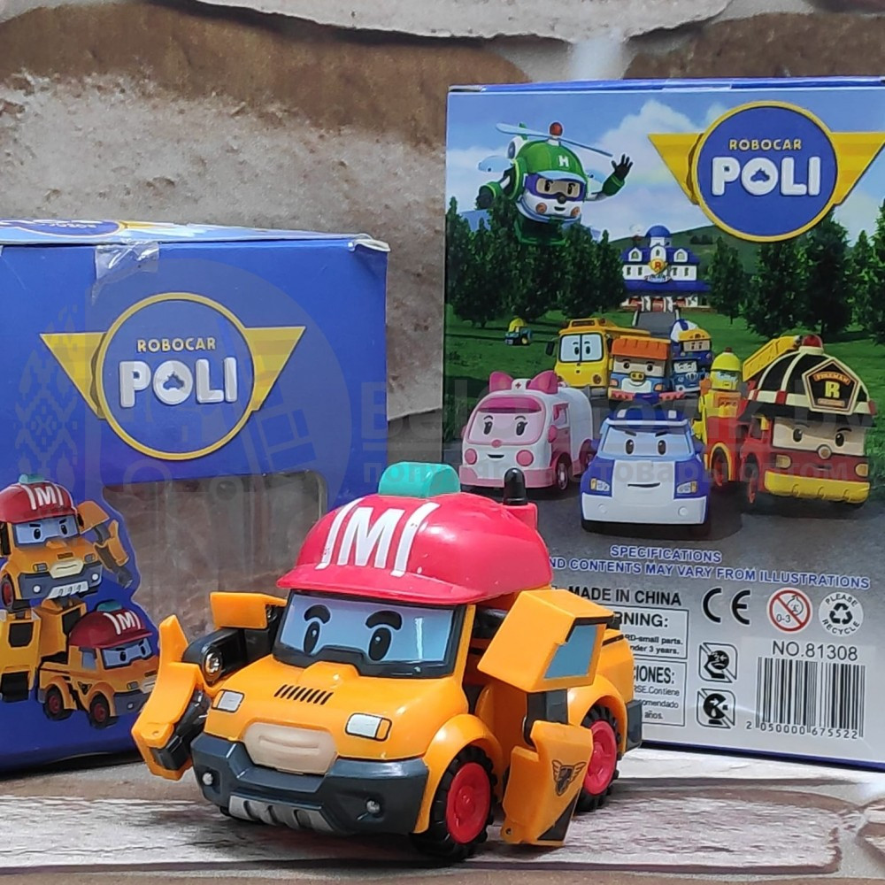 Трансформер игрушка Silverlit Robocar Poli Марк оранжевый/красный - фото 2 - id-p138963566