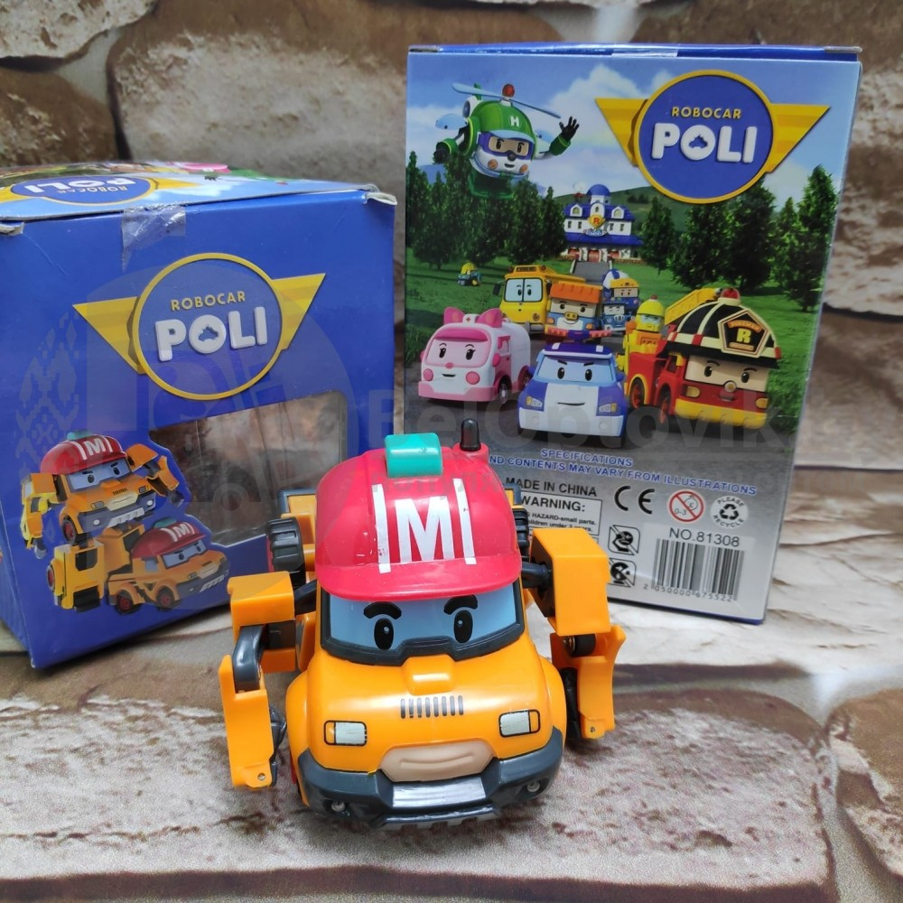 Трансформер игрушка Silverlit Robocar Poli Марк оранжевый/красный - фото 8 - id-p138963566