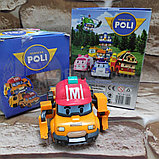 Трансформер игрушка Silverlit Robocar Poli Баки желтый/синий, фото 8