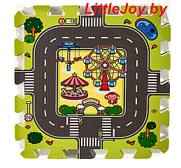 Детский игровой коврик-пазл Город  VT20-10407