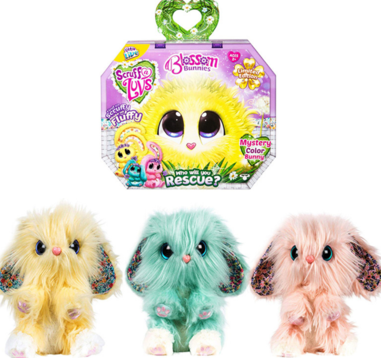 Пушистик - Потеряшка Scruffa Luvs Цветочный кролик игрушка сюрприз