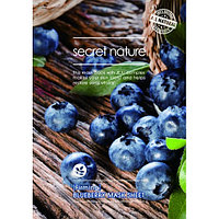 Укрепляющая маска для лица с черникой (SECRET NATURE), 25мл / Blueberry Sheet Mask