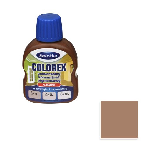 Краситель Sniezka Colorex № 74 коричневый, 0.1 л. - фото 1 - id-p10662352