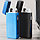 Импульсная зажигалка Lighter двойная с кнопкой индикатор сбоку (синяя), фото 2