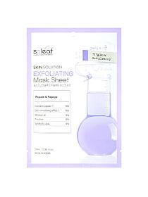 Выравнивающая маска для идеально гладкой кожи с папайей (SOLEAF), 25мл / Skin Solution Exfoliating Mask Sheet