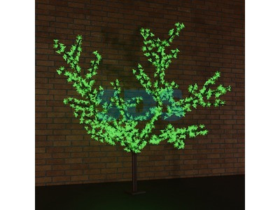 Светодиодное дерево "Сакура", высота 1,5м, диаметр кроны 1,8м, зеленые светодиоды, IP 54, понижающий трансформ
