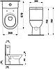 ЧАША ДЛЯ УНИТАЗА LAUFEN PRO 824956 36X67, ГОРИЗОНТ, ВЫПУСК, фото 2